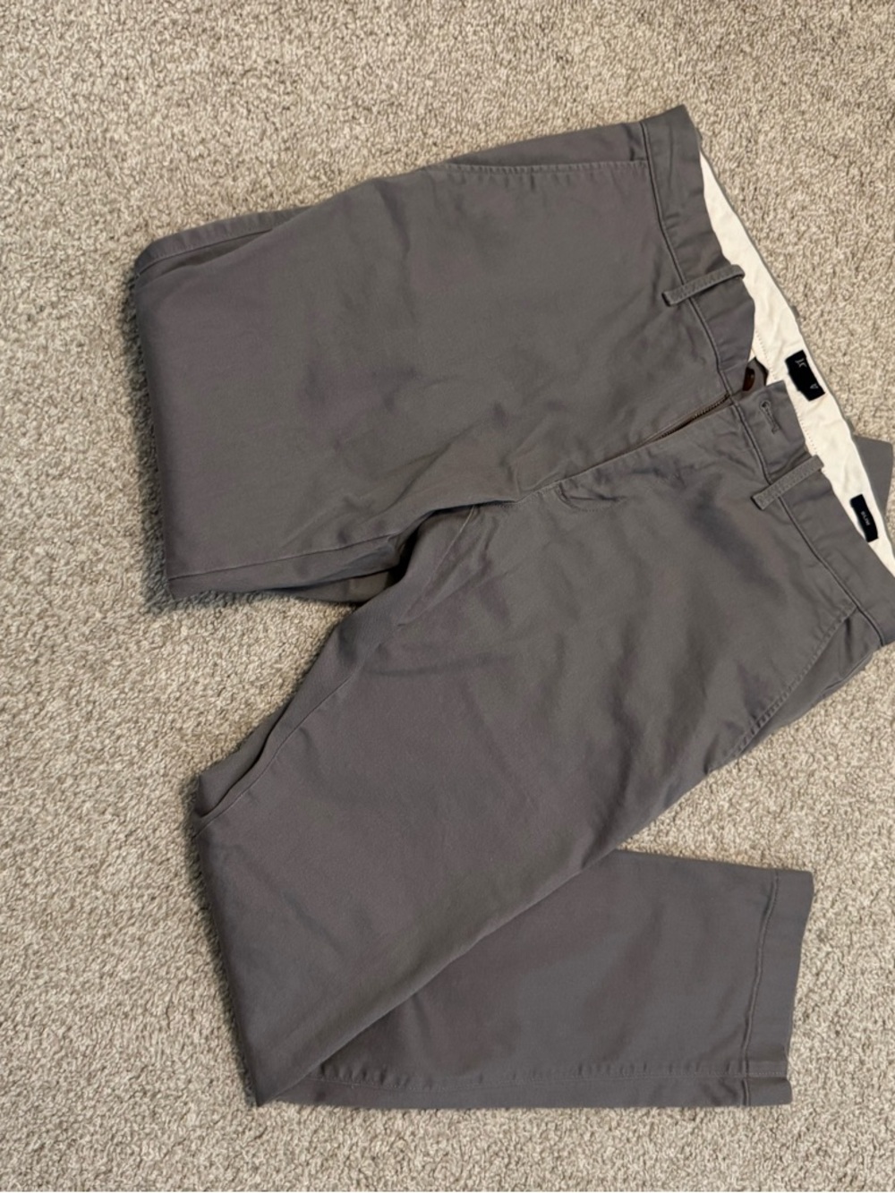 J. Crew Men's Charcoal Gray Chino Pants